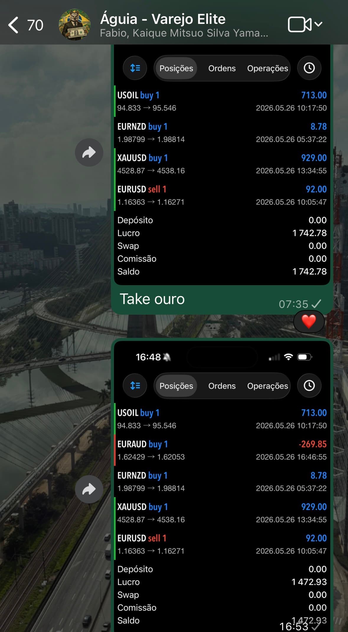 WhatsApp print 03 do Canal Elite Varejo Investidor